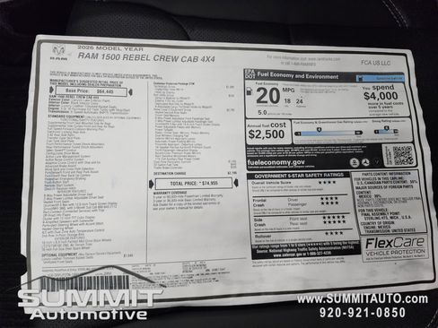 New 2026 RAM 1500 Rebel w/ Rebel Level 2 Equipment Group image 36