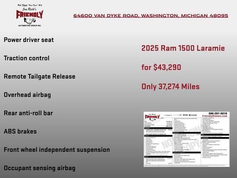 Used 2025 RAM 1500 Laramie AWD/4WD image 6
