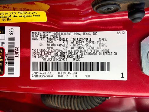 Used 2013 Toyota Tundra Double Cab 5.7L FFV V8 6-Spd A image 35