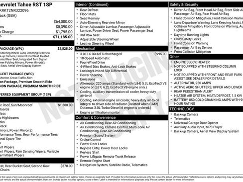 Used 2022 Chevrolet Tahoe RST w/ Luxury Package image 27