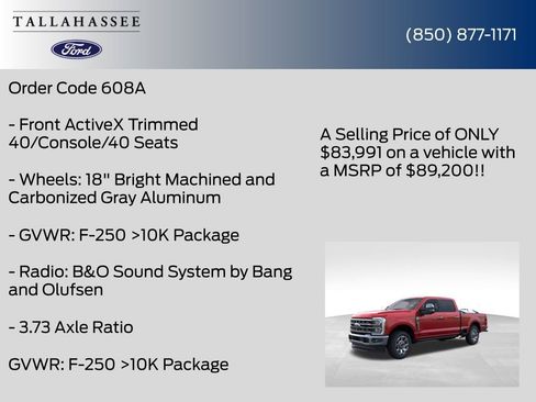 New 2026 Ford F250 Lariat w/ Lariat Ultimate Package image 25