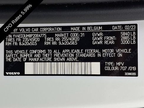 Certified 2023 Volvo XC40 Recharge Ultimate w/ Protection Package Premier AWD/4WD image 29