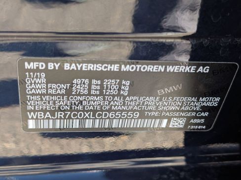 Used 2020 BMW 530i xDrive w/ Executive Package image 21