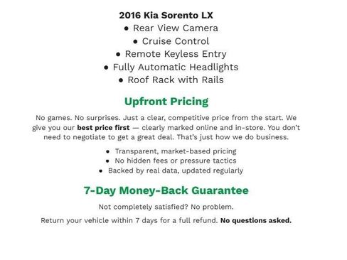 Used 2016 Kia Sorento LX w/ LX Convenience Package FWD image 1