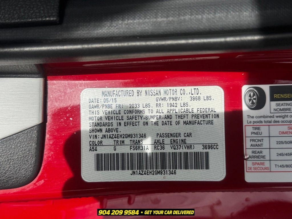 Used 2016 Nissan 370Z Coupe RWD image 14