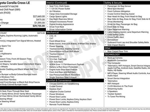 Used 2026 Toyota Corolla Cross LE FWD image 2