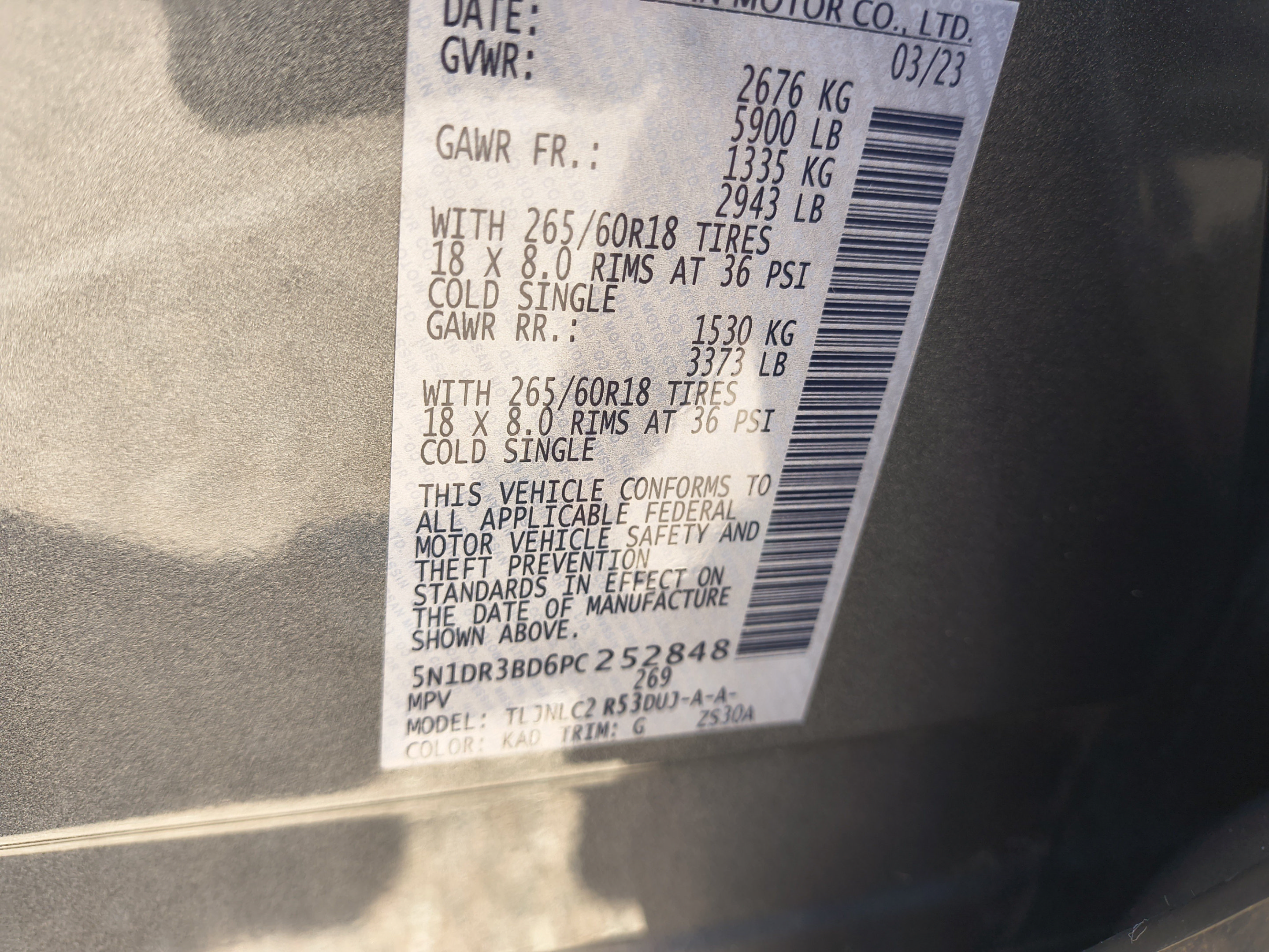 Certified 2023 Nissan Pathfinder Rock Creek AWD/4WD image 35