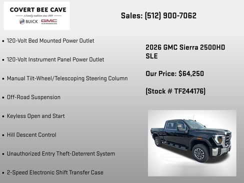 New 2026 GMC Sierra 2500 SLE image 36