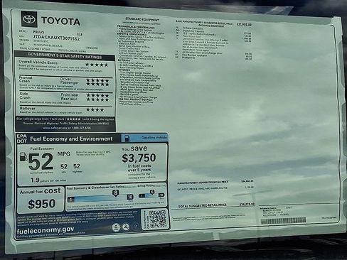 New 2026 Toyota Prius XLE FWD image 21