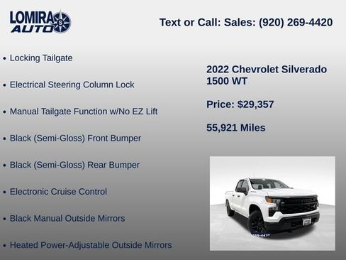 Used 2022 Chevrolet Silverado 1500 W/T w/ WT Value Package AWD/4WD image 39