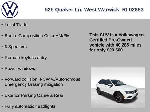 Used 2021 Volkswagen Tiguan S AWD/4WD image 7
