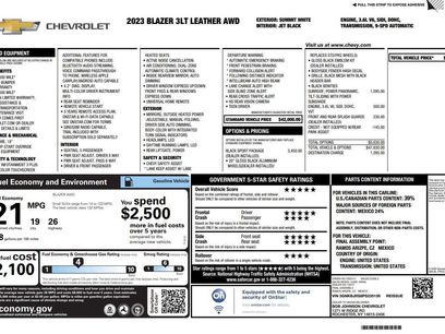 Used 2023 Chevrolet Blazer LT w/ LPO, Black Sport Package