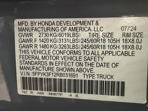 Used 2024 Honda Ridgeline Sport image 22