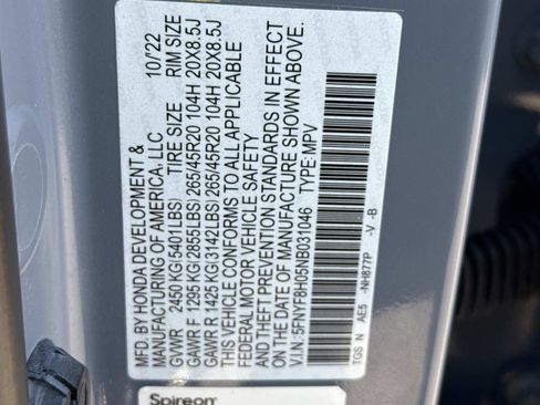 Certified 2022 Honda Passport Elite image 25