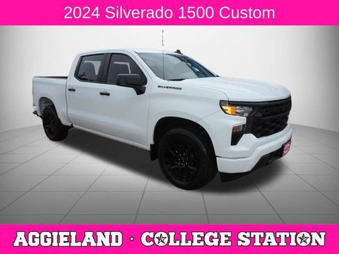 Certified 2024 Chevrolet Silverado 1500 Custom w/ LPO, Dark Essentials Package RWD image 1