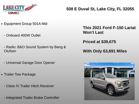 Used 2021 Ford F150 Lariat AWD/4WD image 8
