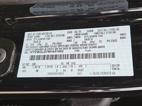 Used 2024 Ford F150 XLT w/ Equipment Group 302A MID AWD/4WD image 36