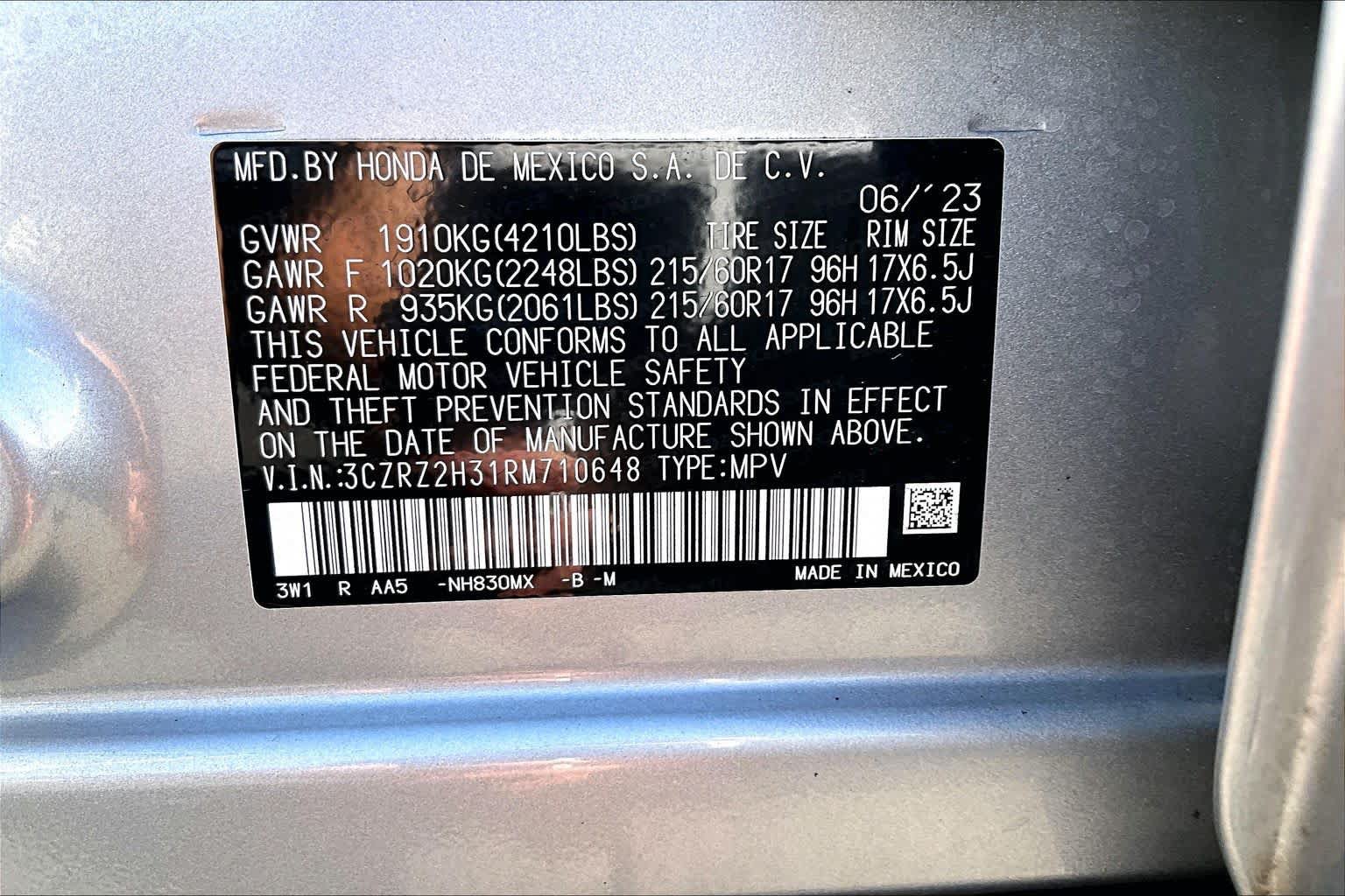 Used 2024 Honda HR-V LX image 29