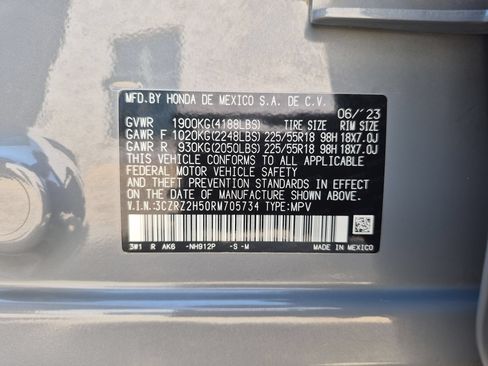 Certified 2024 Honda HR-V Sport image 34
