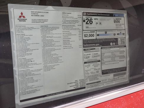 New 2025 Mitsubishi Outlander SE image 33