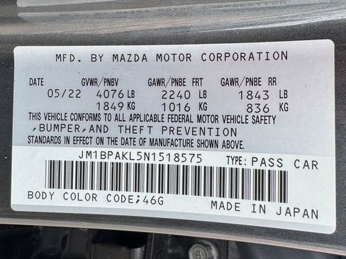 Used 2022 MAZDA MAZDA3 s FWD image 12