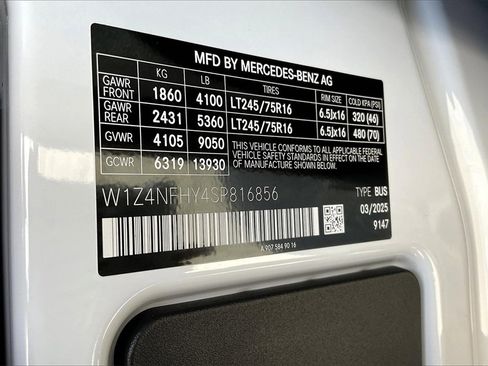New 2025 Mercedes-Benz Sprinter 2500 image 10
