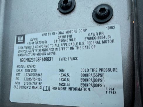 Used 2003 Chevrolet Silverado 2500 LT image 22