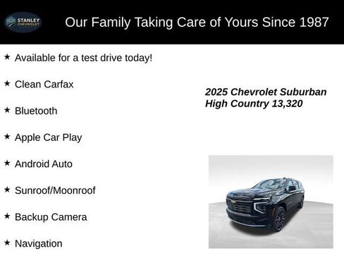 Used 2025 Chevrolet Suburban High Country AWD/4WD image 9