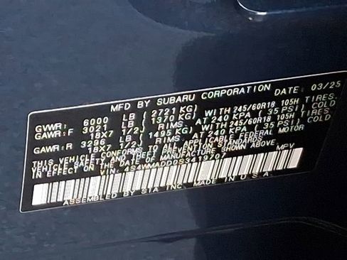 Certified 2025 Subaru Ascent Premium AWD/4WD image 28