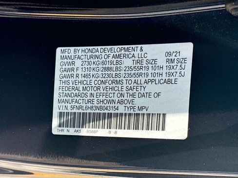Used 2022 Honda Odyssey Touring image 37