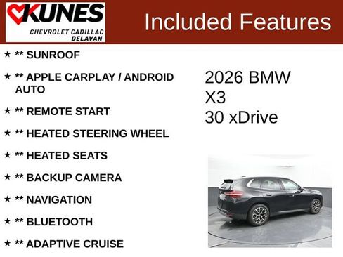 Used 2026 BMW X3 xDrive30i AWD/4WD image 3