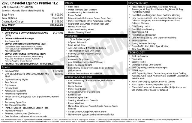Used 2023 Chevrolet Equinox Premier FWD image 6