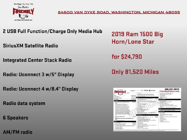 Used 2019 RAM 1500 Big Horn AWD/4WD image 8