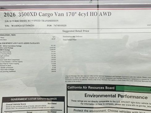 New 2026 Mercedes-Benz Sprinter 3500 image 23