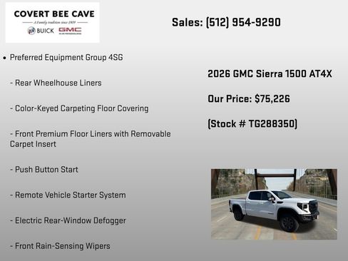 New 2026 GMC Sierra 1500 AT4X w/ LPO, Black Badging Package AWD/4WD image 12