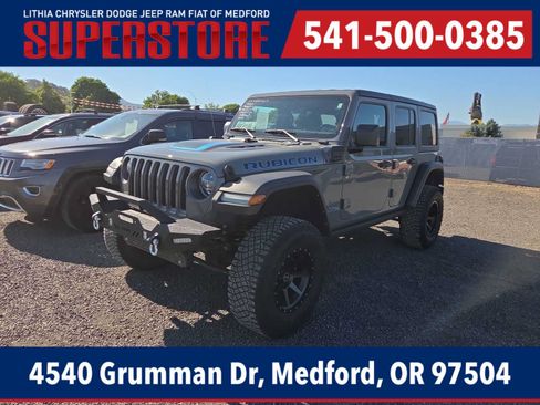 Used 2023 Jeep Wrangler Unlimited Rubicon 4xe w/ Cold Weather Group AWD/4WD image 1