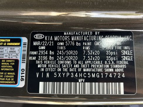 Used 2021 Kia Telluride EX w/ EX Premium Package image 24