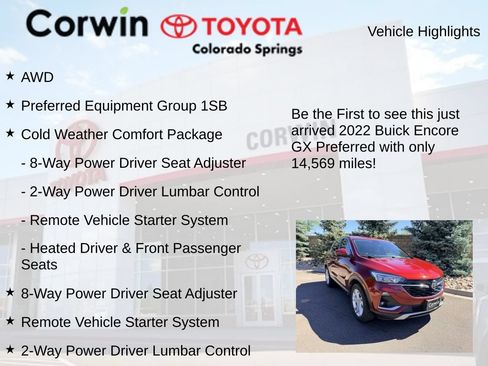 Used 2022 Buick Encore GX Preferred w/ Cold Weather Comfort Package FWD image 4