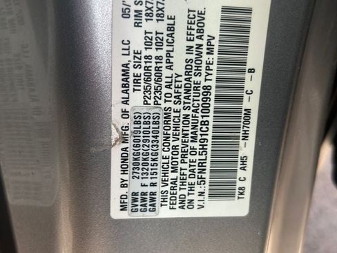Used 2012 Honda Odyssey Touring image 10