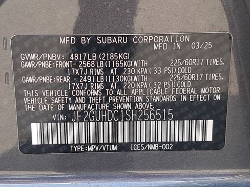 Used 2025 Subaru Crosstrek 2.5i Premium AWD/4WD image 33