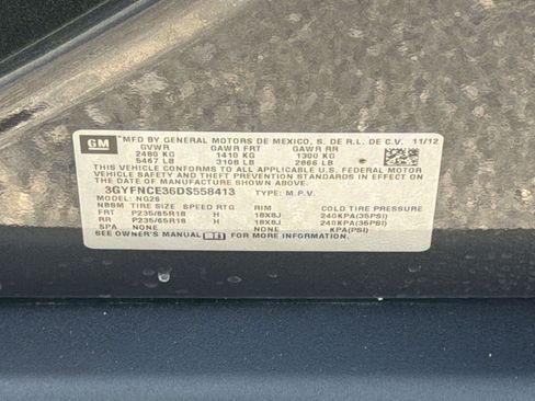 Used 2013 Cadillac SRX Luxury w/ LPO, U-Rail D-Rings Package FWD image 29