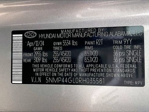 Certified 2024 Hyundai Santa Fe Limited FWD image 34