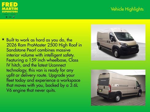 New 2026 RAM ProMaster 2500 image 8