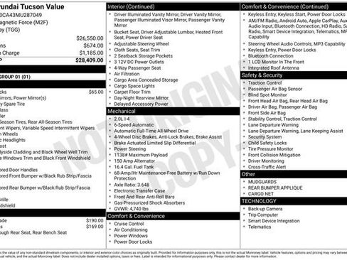 Used 2021 Hyundai Tucson Value AWD/4WD image 3