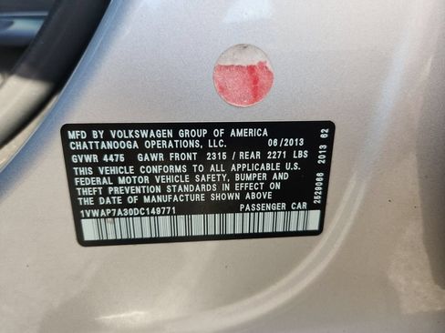 Used 2013 Volkswagen Passat 2.5 S FWD image 13