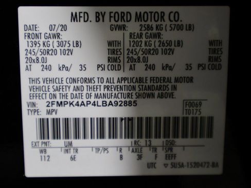 Used 2020 Ford Edge ST w/ Cold Weather Package image 46