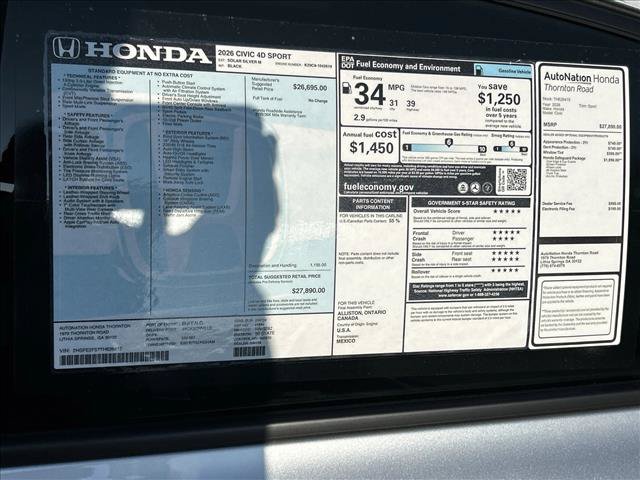 New 2026 Honda Civic Sport image 19