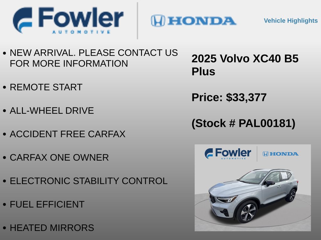 Used 2025 Volvo XC40 B5 Plus AWD/4WD image 12