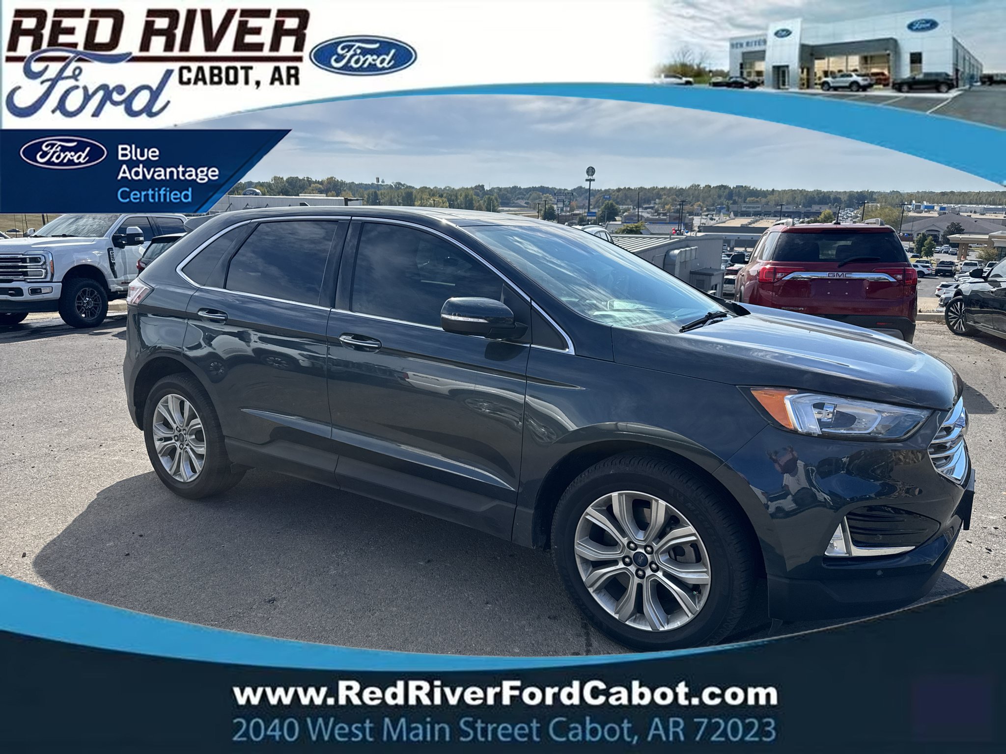Used 2022 Ford Edge Titanium w/ Class II Trailer Tow Package AWD/4WD image 1