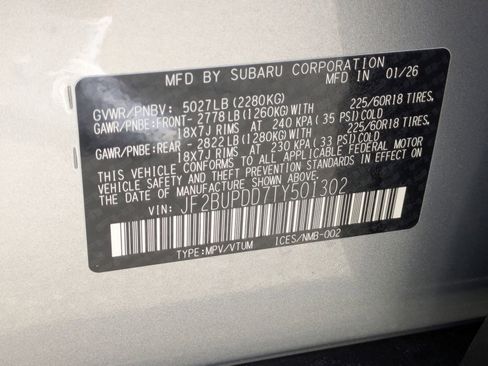 New 2026 Subaru Outback Limited image 16